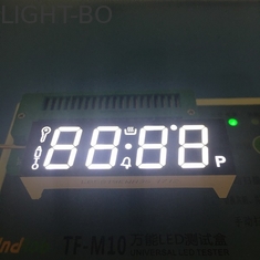 Affichage à LED de segment du chiffre 7 du visage noir 4 ultra blanc pour le cuiseur de gaz