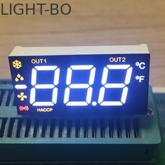 Affichage à LED Triple multicolore de segment du chiffre 7 pour le réfrigérateur avec le recourbement de goupille de 90 degrés