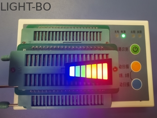 7 guide optique commun du trapèze LED d'anode du segment 3.3V 120mcd