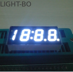 4 affichages à LED Numériques lumineux blancs de segment de chiffres 7 pour l'indicateur d'horloge de voiture