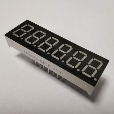 Un bon prix. Affichage LED rouge super lumineux à 6 chiffres de 0,36 pouce 7 segments, largement utilisé pour le tableau de bord en ligne