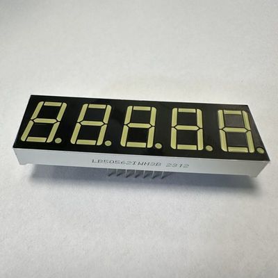 Un bon prix. 0.56 pouces 5 chiffres ultra-brillant blanc 7 segments LED affichage cathode commune pour le contrôle du processus en ligne