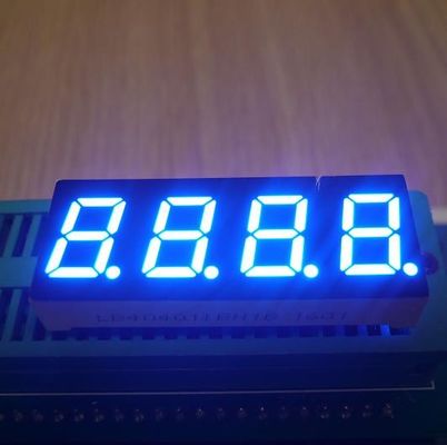 Un bon prix. Tableau de bord couleur de émission bleue ultra lumineuse d'affichage menée par segment du chiffre 7 de 0,4 pouces 4 en ligne