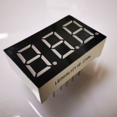 Un bon prix. Affichage LED ambre super brillant à 3 chiffres et 7 segments de 9,2 mm, anode commune, pour panneau de contrôle en ligne