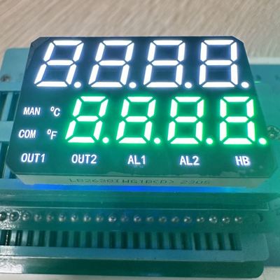 Un bon prix. High Brightness White /Pure Green Dual Line 7 Segment LED Display Common Anode for Temperature Indicator en ligne