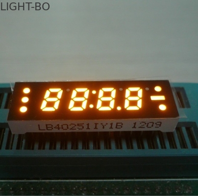 Un bon prix. Affichage à quatre chiffres jaune d'horloge mené 7 par segments de 0,25 pouces, petite commande actuelle en ligne