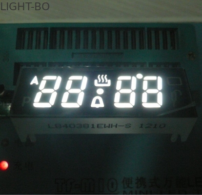 Affichage à LED fait sur commande de Pin de /SMD d'IMMERSION, blanc pur commun d'affichage de segment de la cathode 7