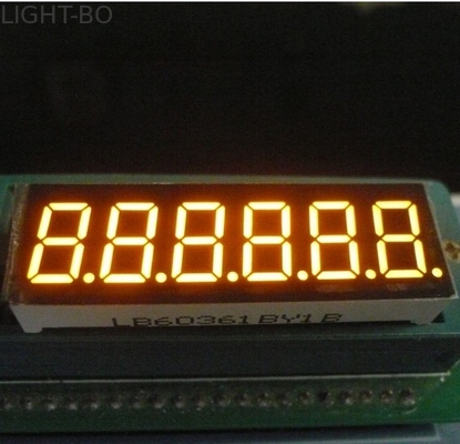 Ambre alphanumérique d'affichage à LED 6 de segment continu du chiffre 7 0,36 pouces