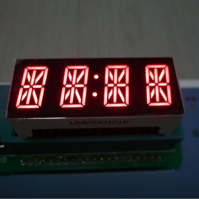 Un bon prix. Affichage LED à 7 segments alphanumériques à 4 chiffres rouge vif 14 segments pour le tableau de bord en ligne