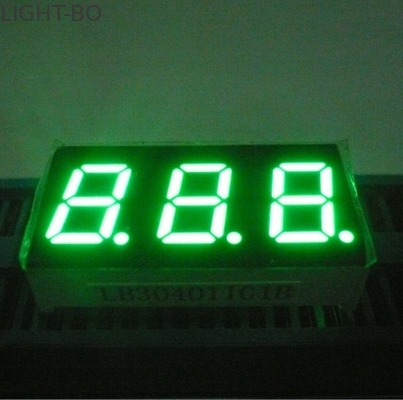 Un bon prix. Affichage LED à 7 segments à trois chiffres vert pur à cathode commune en ligne
