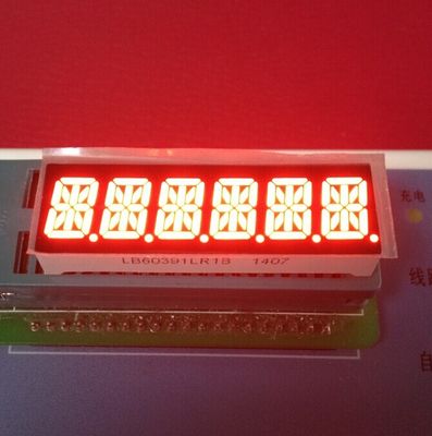 Un bon prix. Super rouge brillant 6 chiffres 10 mm 14 segments affichage LED Anode commune pour le taximètre en ligne