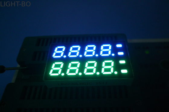 7mm 8 segment du chiffre 7 ont mené la couleur verte pure ultra blanche d'OEM d'affichage