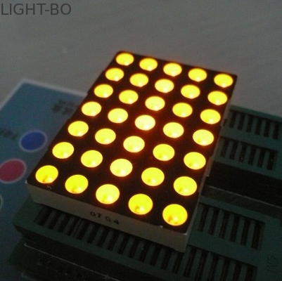 Un bon prix. jaune ultra lumineux mené d'affichage de matrice de points 5x7 de 5mm largement pour les signes mobiles en ligne