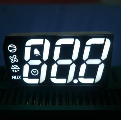 White Triple Digit LED Display 7 Segment Common Cathode for Refrigerator