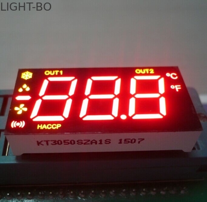 Affichage à LED ultra rouge/du jaune 7 segment Anode commune de 0,5 pouces pour le contrôle de réfrigérateur