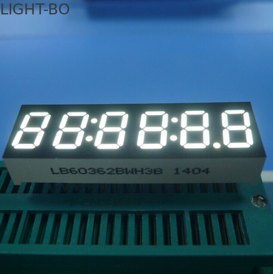 6 affichage à LED de segment du chiffre 7, horloge ultra lumineuse Diplay du blanc LED 0,36 pouces