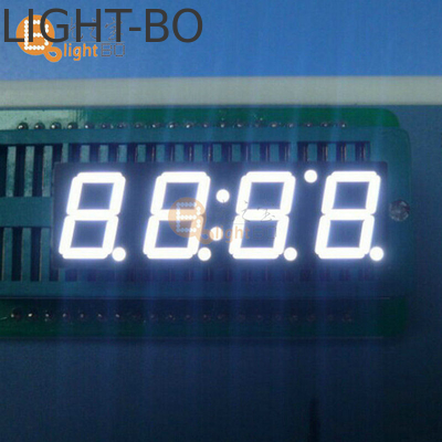 Affichage à LED à cathode commune à 4 chiffres à 7 segments blanc brillant de 0,39 pouce