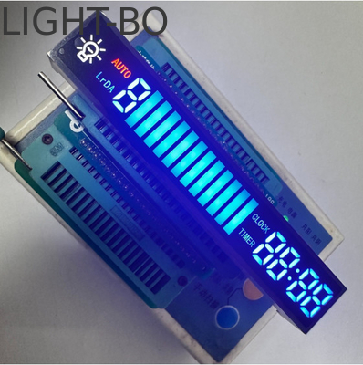 Module d'affichage à LED de conception personnalisée bleu/rouge/blanc à 7 segments cathode commune pour capot de portée