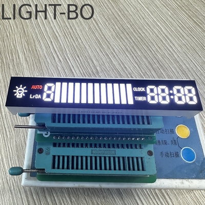 Ultra-blanc/rouge lumineux Catode commune personnalisée 7 segments affichage LED pour le capot de cuisine