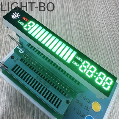 Ultra vert/rouge clair ANODE commune personnalisée 7SEGMENT affichage LED pour le capot de cuisine