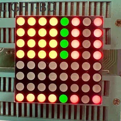Performance commune du stabilisateur d'anode Affichage LED matrice 3 mm 8*8DOT Bicolore rouge/vert pour les panneaux mobiles