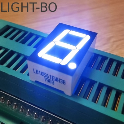 Affichage LED à 7 segments à un chiffre Anode commune blanche pour indicateur numérique