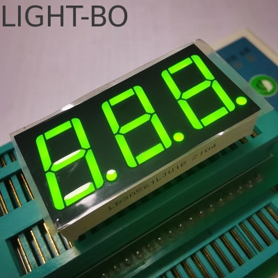 Un bon prix. Dispeau LED à trois chiffres de 0,56 pouce 7 Segment Super Bright Jaune Vert en ligne