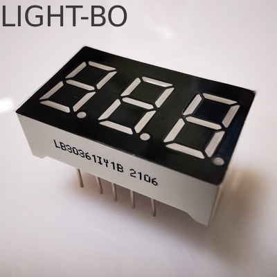 Un bon prix. Affichage à LED Super brillant Ambre 7 Segment 3 chiffres 9,2 mm Cathode commune pour le panneau de mesure en ligne