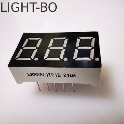 7 Segment 3 chiffres 9,2 mm affichage LED super brillant Ambre cathode commune pour le panneau de mesure