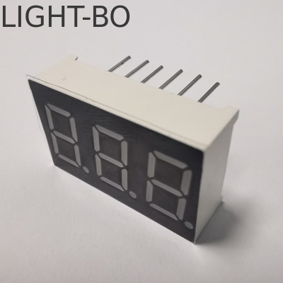Un bon prix. Affichage à LED commun à anode super brillant ambre 7 segment 3 chiffres 9,2 mm pour le compteur de panneau en ligne