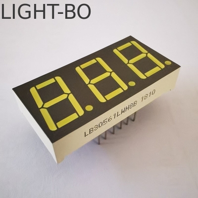 Affichage à LED à cathode commune Ultra Bright White Grey Surface 7 Segment 3digit 14,2 mm pour le régulateur de température