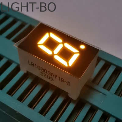 Un bon prix. Couleur ambrée 7,62 mm Single Digit 7 Segment LED Affichage à l'anode commune en ligne