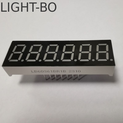 Affichage LED à 7 segments de 6 chiffres de 0,36 pouce, largement utilisé pour le tableau de bord