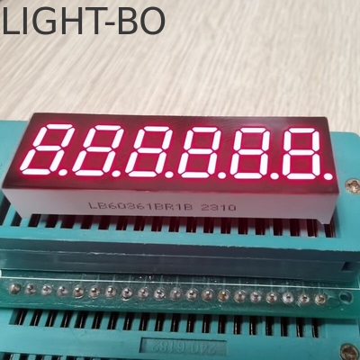 Affichage LED blanc à 6 chiffres de 0,36 pouce 7 segments, largement utilisé pour le tableau de bord