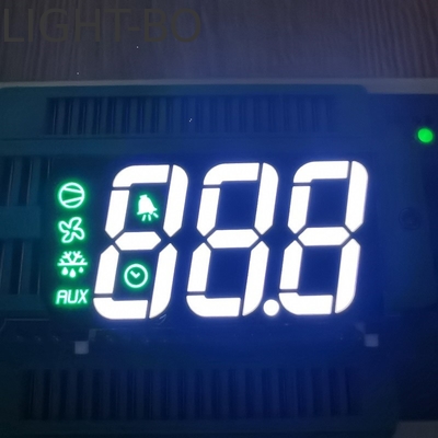 Affichage LED à trois chiffres ultra-blanc/vert pur à 7 segments à cathode commune pour réfrigérateur