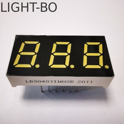 Affichage à LED à 7 segments à trois chiffres pour l'indicateur de température