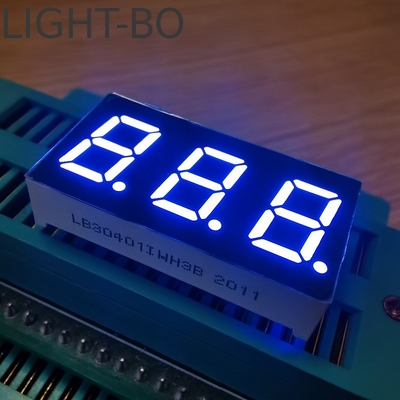 Affichage LED à 7 segments de 0,4 pouce Anode commune Ultra Blanc pour indicateur de température