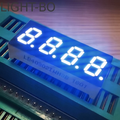 Affichage à LED blanc 7,62 mm 4 chiffres 7 segments Anode commune pour indicateur de température
