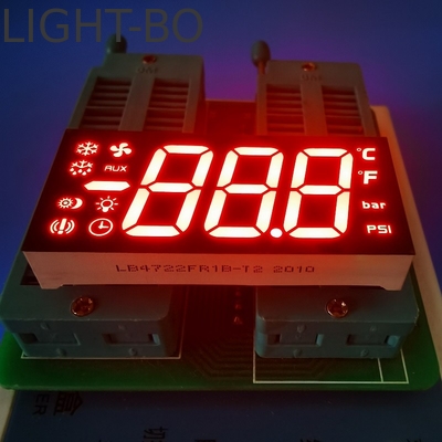 Un bon prix. Affichage à LED rouge très lumineux à anode commune à 7 chiffres pour le panneau de commande de réfrigération en ligne