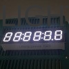 Affichage LED blanc 7 segments 6 chiffres 9,2 mm cathode commune pour compte à rebours numérique