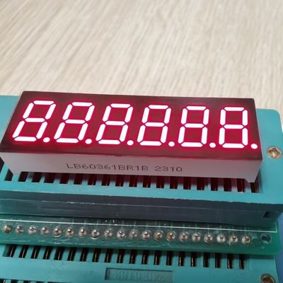 Un bon prix. Affichage LED 7 segments rouge vif 6 chiffres de 0,36 pouce pour indicateur de processus en ligne