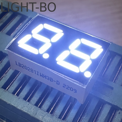 Super blanc brillant 2 chiffres 7 mm 7 segments affichage LED cathode commune pour les appareils électroménagers