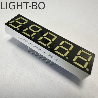 Affichage à LED à 7 segments ultra-blanc à 5 chiffres de 0,39 pouce Anode commune pour indicateur numérique