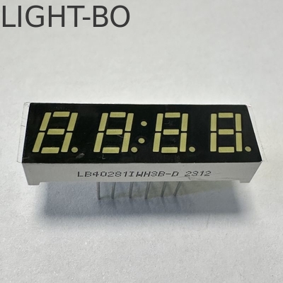 Affichage LED 7 mm Ulrta blanc clair 4 chiffres 7 segments cathode commune pour le panneau multimètre