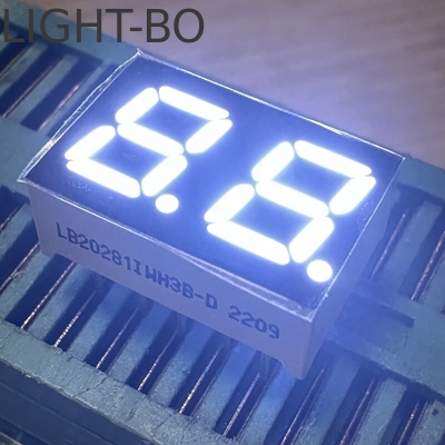 Un bon prix. Affichage à LED à 7 mm 7 segments à 2 chiffres rouge brillant en ligne