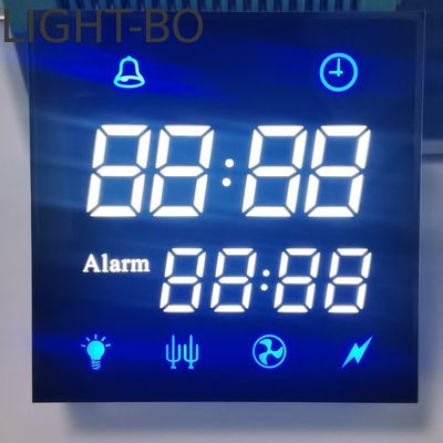 Affichage LED à 7 segments ultra-blanc / bleu personnalisé cathode commune pour le chronomètre numérique du four
