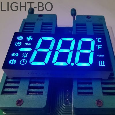 Affichage LED à 3 chiffres 7 segments Ultra bleu Anode commune pour contrôleur de réfrigérateur