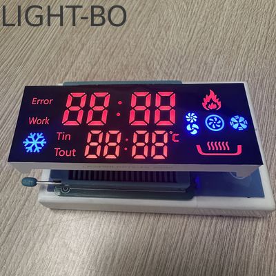 Affichage LED ultra-rouge/bleu 7 segments personnalisé pour le contrôleur de cuisinière à gaz