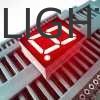 Affichage LED rouge ultra lumineux pour le tableau de bord