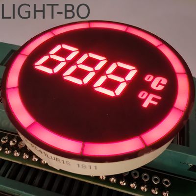Un bon prix. Contrôleur d'affichage de température LED à 7 segments à cathode commune ronde en ligne